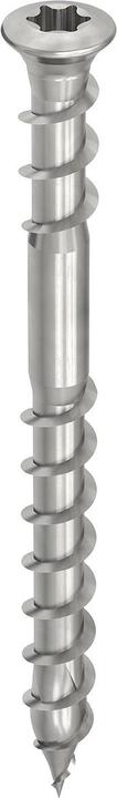Heco TOPIX-plus Terrassenschraube Linsensenkkopf TX Unterkopfgewinde 5x60 mm Edelstahl A2 200 Stück (200 Schrauben pro Stück)