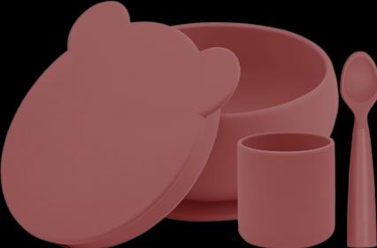 Produktbild Minikoioi BLW Set I Schüssel mit Deckel + Löffel + Becher