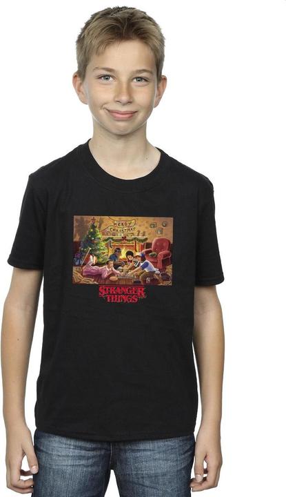Produktbild Netflix Stranger Things Christmas Gathering TShirt Jungen (152, 158)