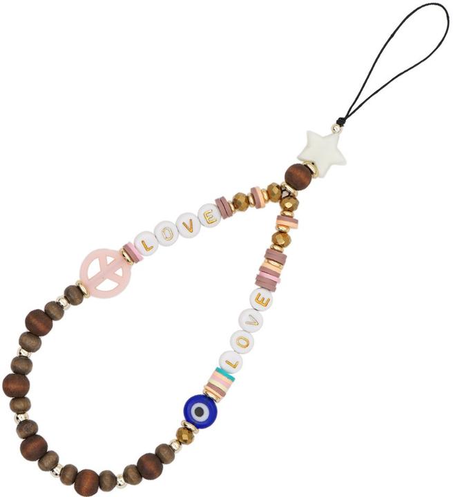 Actual product image PhoneLook Bijou de téléphone universel / Pendentif bracelet à charms N°26 Peace & Love