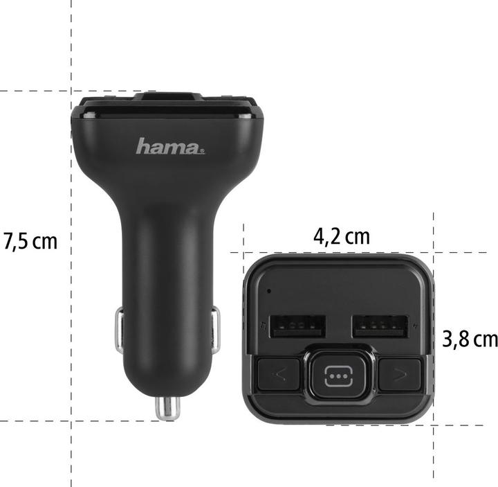 Produktbild Hama FM-Transmitter mit AUX-IN + USB-IN