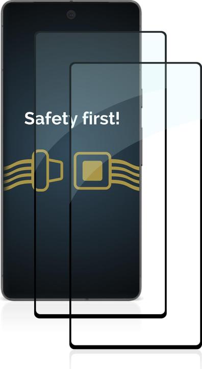 Actual product image Savvies Full-screen armoured glass screen protector (2 Piece, Google Pixel 7)