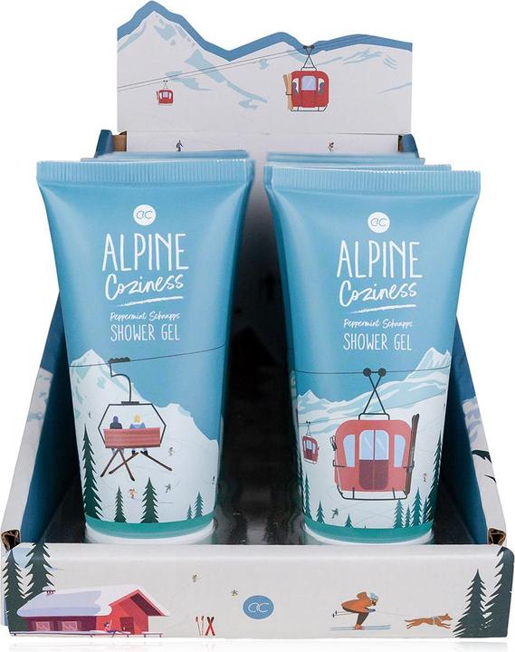Produktbild Accentra Duschgel ALPINE COZINESS in der Tube, 60ml, Duft: Pfefferminzschnaps, Farbe: rot/blau/weiss (60 ml)
