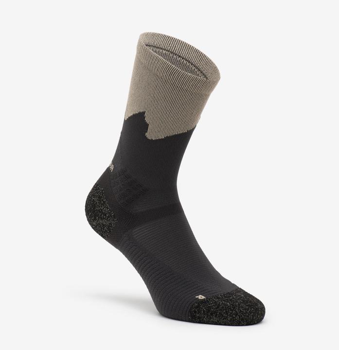 Actual product image Quechua Wandersocken hoch 2 Paar - Hike 500 Trendy khaki/grau (39, 42)