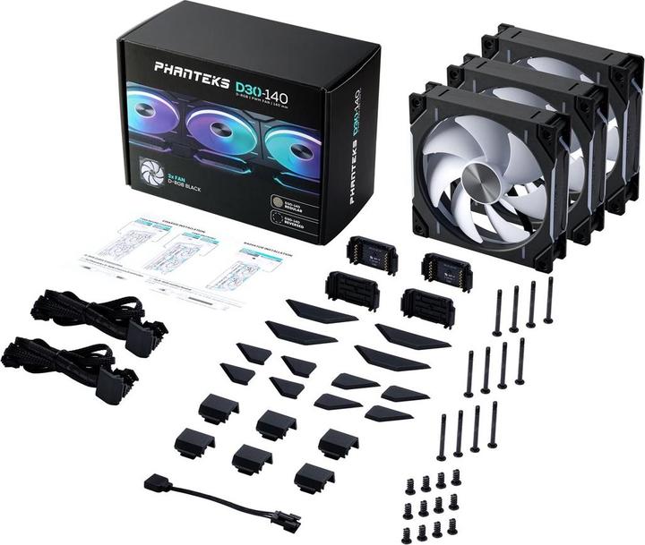 Produktbild Phanteks D30 PWM Reverse Airflow (140 mm, 3 x)