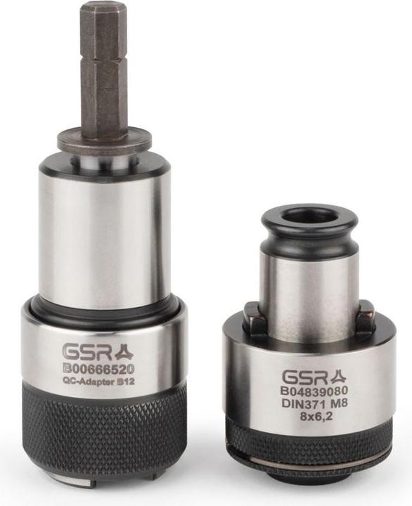 Produktbild GSR sechskant Gewindeschneid-QC-Adapter 2.0 e-tapping B12 und Sechskantadapter für Schnellwechselein