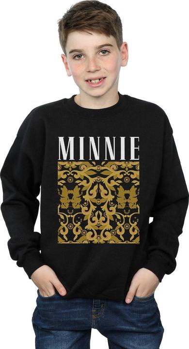 Actual product image Disney Boys Minnie Mouse Baroque Pattern Sweatshirt (116)