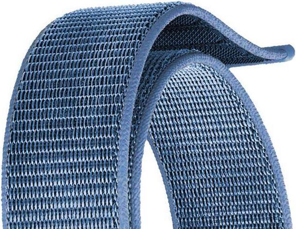 Actual product image Crong Nylon - Sport Strap for Apple Watch 42/44mm ocean blue (44 mm, 42 mm, Durable nylon)