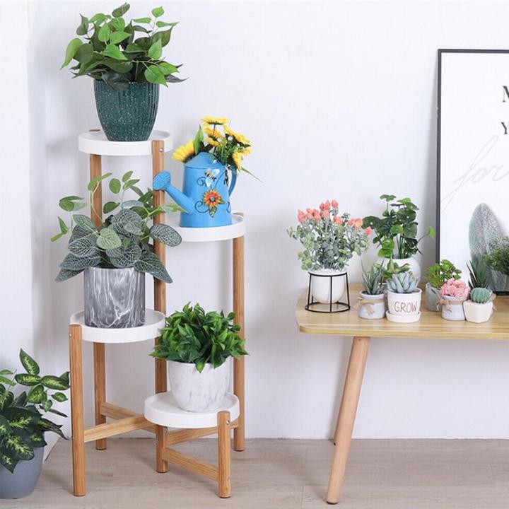 Actual product image Hermex Flower Stand Plant Stand Shelf Holder Stair Rack Flower Table