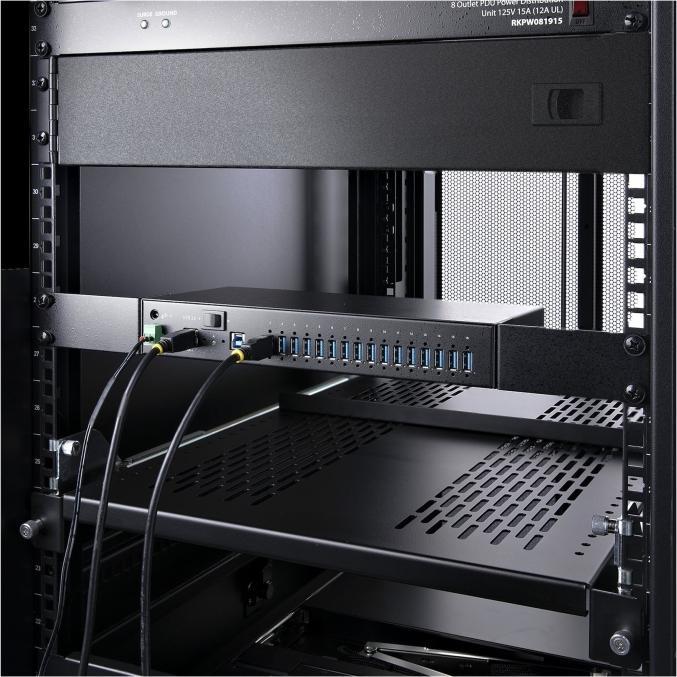 Immagine prodotto StarTech COM Hub USB 3.0 industriale a 16 porte con alimentatore distributore/multipresa da 5Gbps per (USB-B, 16 Porti)