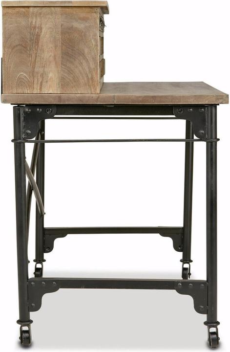 Image du produit Loberon Bureau Leognan brun/noir (117 x 65 x 103 cm)