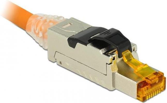 Image du produit Delock Connecteur RJ45 filaire sur le terrain (S/FTP, CAT6a, 0.06 m)
