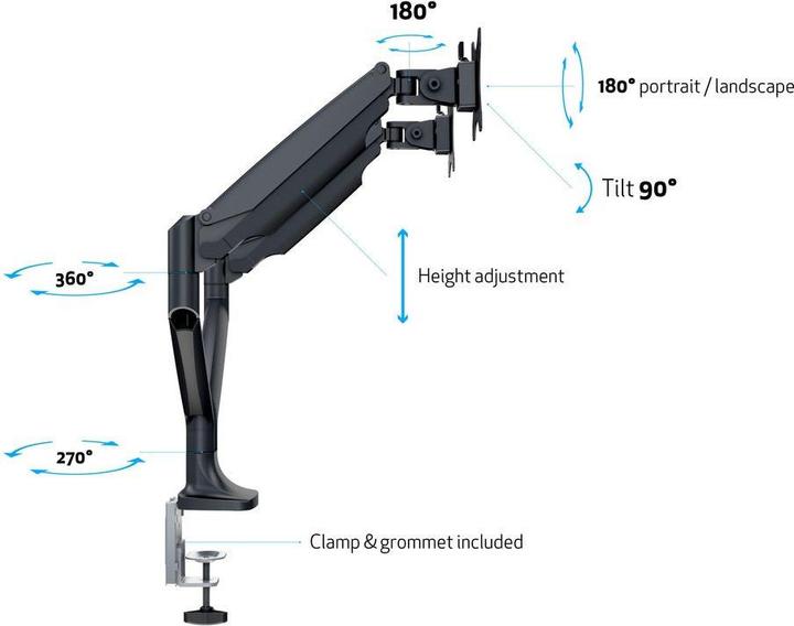 Actual product image Multibrackets M Deskmount (Table, 27")