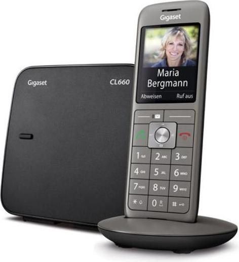 Gigaset CL660 Analog/DECT-Telefon Anthrazit Anrufer-ID