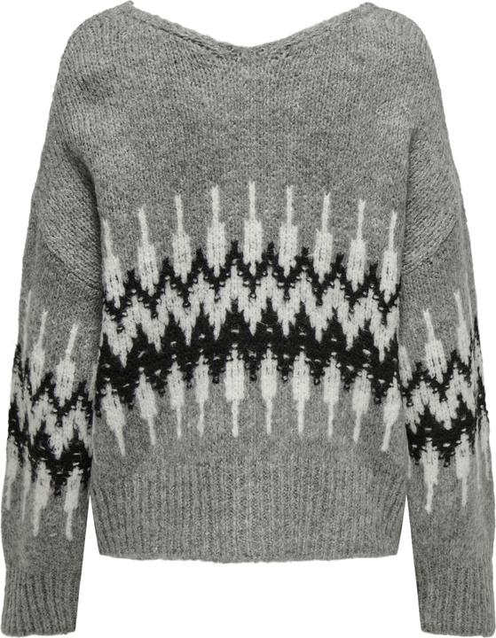Produktbild JdY Jdydinea L/S Rev V-Neck Jacq Pull Knt (L)