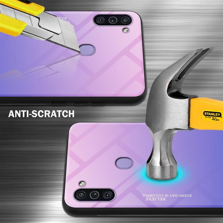 Actual product image Cadorabo TPU 2 colors glass cover (Samsung Galaxy M11, Samsung Galaxy A11)