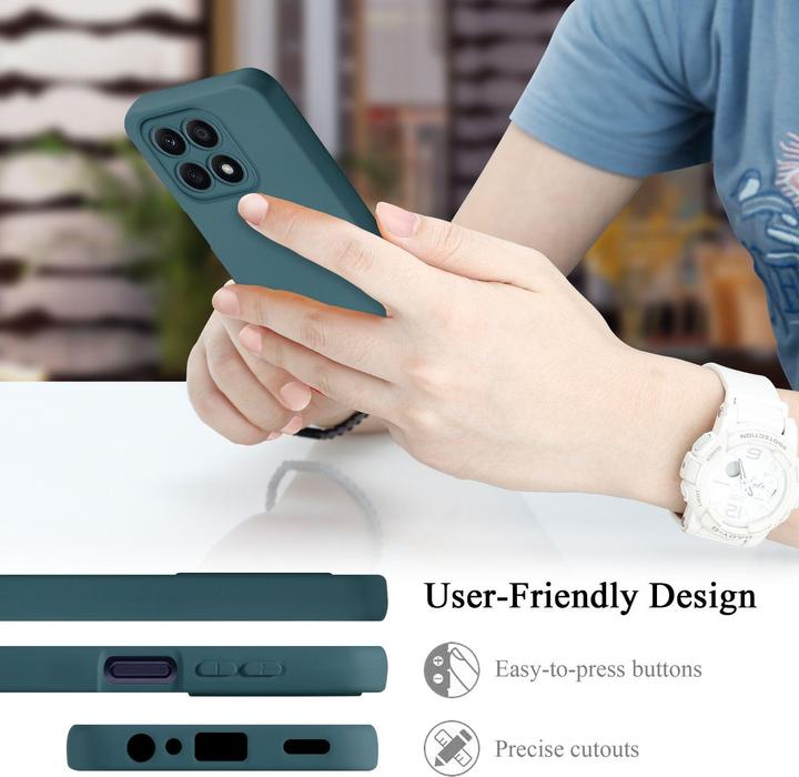 Actual product image Cadorabo Case for Honor x8a TPU in liquid protection silicone design (Honor X8a)
