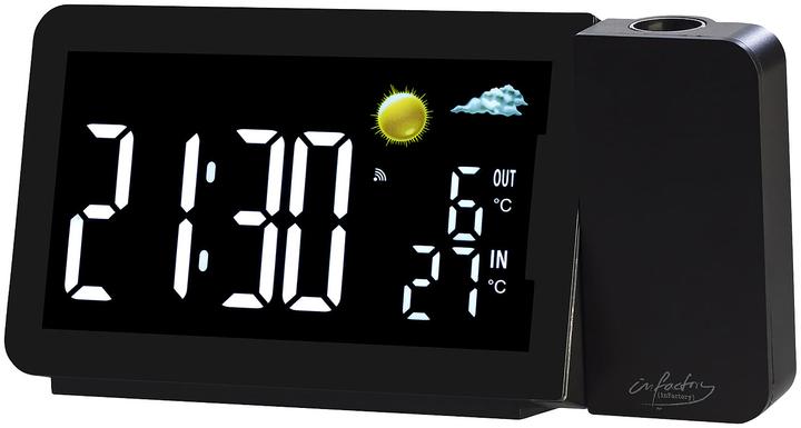 Produktbild Infactory Funk-Wetterstation mit Projektionswecker, Aussensensor