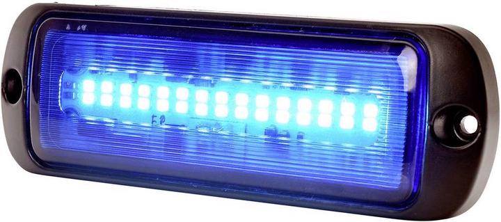 WAS Frontblitzer / Strassenräumer W218 12 V/DC, 24 V/DC über Bordnetz Aufbau, Schraubmontage Blau