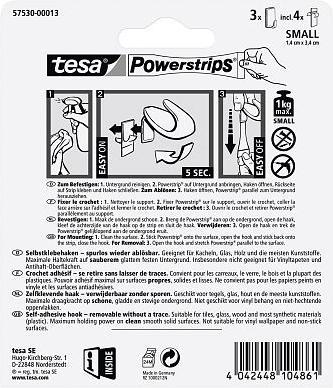Produktbild tesa Powerstrips Haken SMALL CLASSIC