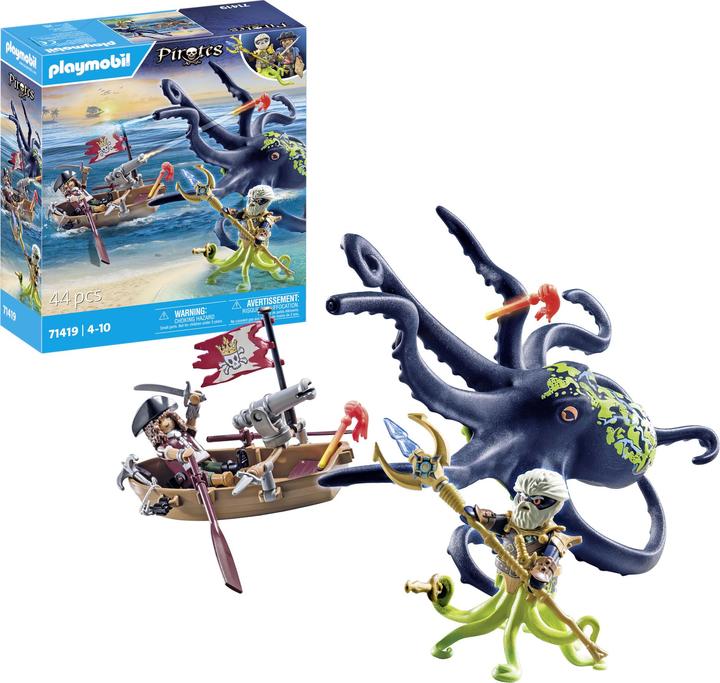 Produktbild Playmobil Kampf gegen den Riesenoktopus (71419, Playmobil Pirates)