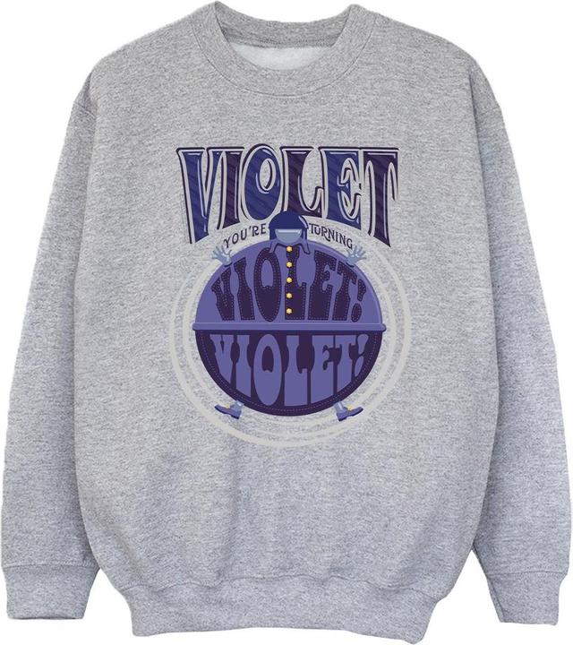 Produktbild Willy Wonka & the Chocolate Factory Violet Turning Violet Sweatshirt Mädchen (140, 146)