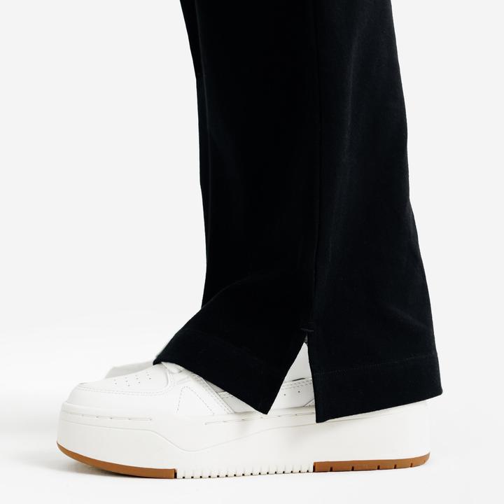 Actual product image Decathlon Leggings Damen ausgestelltes Bein - schwarz (W26/L30)