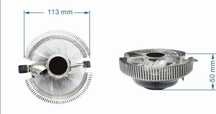 Immagine prodotto Gembird Ventola di raffreddamento della CPU Huracan X40 (112 mm)