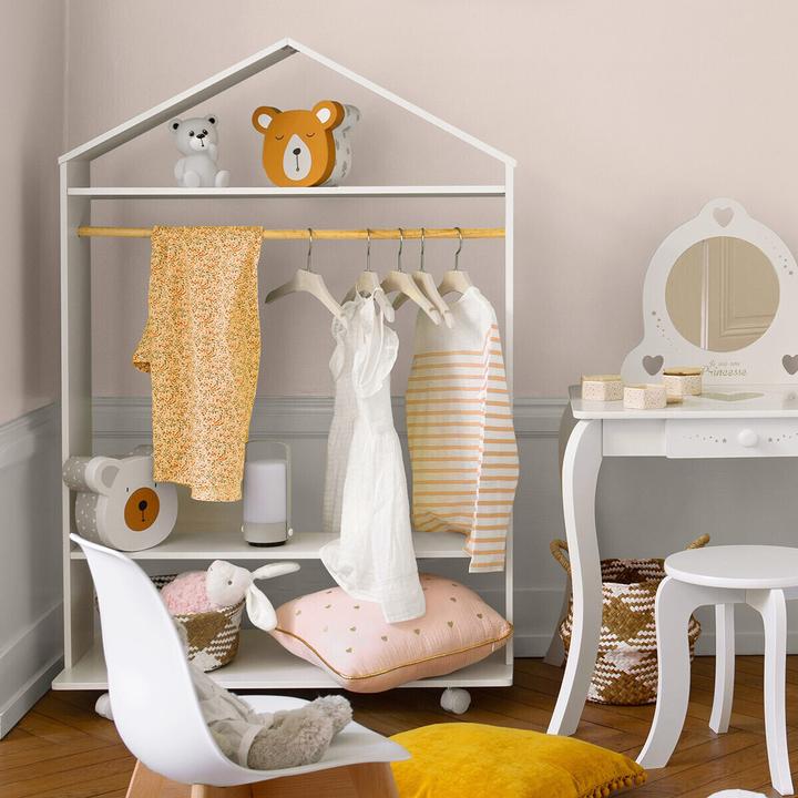 Actual product image Atmosphera Wardrobe with wheels, white (36 cm)