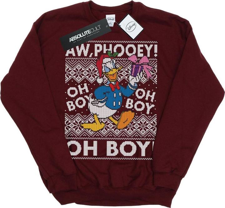 Immagine prodotto Disney Donald Duck Christmas Fair Isle Felpa Ragazzi (128)