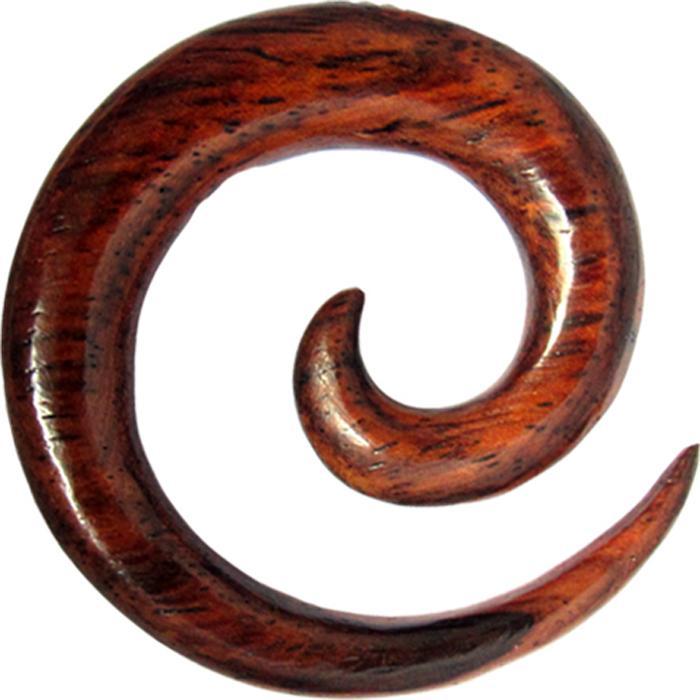 Produktbild Star Piercing Dehnspirale aus Narra Holz (ohne Messing, Organisch)