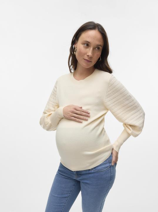 Immagine prodotto Vero Moda Maternity Vestibilità regolare Scollo rotondo Polsini lunghi Pullover Top in maglia (XXL)