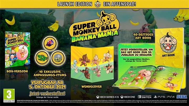 Immagine prodotto Sega Super Monkey Ball: Banana Mania - Launch Edition (PS4, Multilingue)