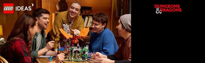 Actual product image LEGO 21348 Dungeons & Dragons: The Saga of the Red Dragon (21348, LEGO Ideas, LEGO Rare Sets)