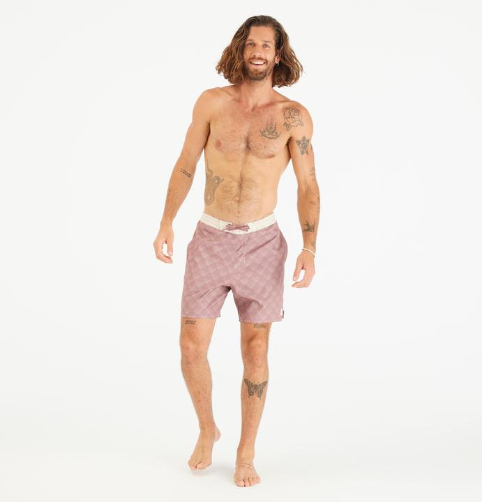 Image du produit Olaian Men’s Swim Shorts Surf 100 18" Long - Palmer Mole Pink (S)