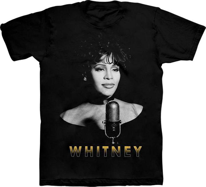 Image du produit Whitney Houston T-Shirt unisexe adulte en coton avec photo (L)