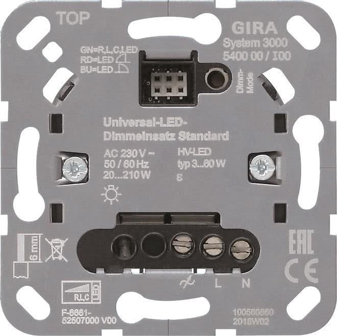 Gira System 3000 Universal LED 540000 Standard dimming insert