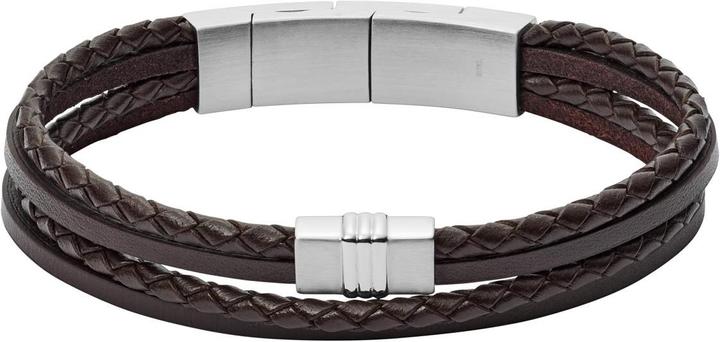 Fossil Vintage Casual (19 cm, Edelstahl, Leder)
