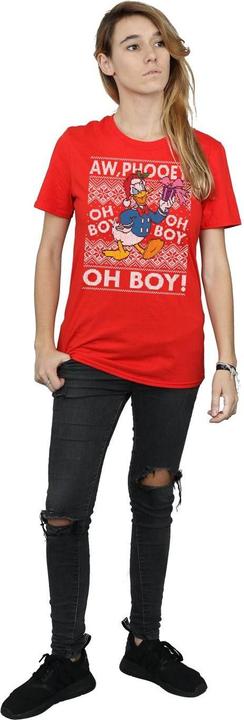 Immagine prodotto Disney Donald Duck Christmas Fair Isle Maglietta Ampia Donna (L)