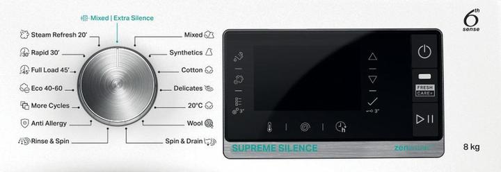 Actual product image Whirlpool PRALKA W7X W845WB EE Supreme Silence (8 kg, Left)
