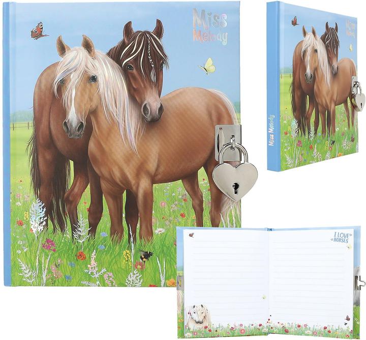 Image du produit Depesche Miss Melody - Diary, Motif 1 - (412967) (Pointillés, Couverture rigide)