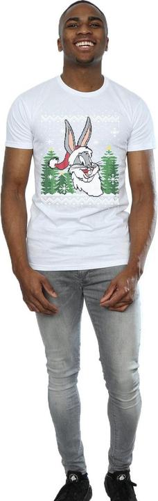 Immagine prodotto Looney Tunes Bugs Bunny Christmas Fair Isle Maglietta Uomo (XXL)