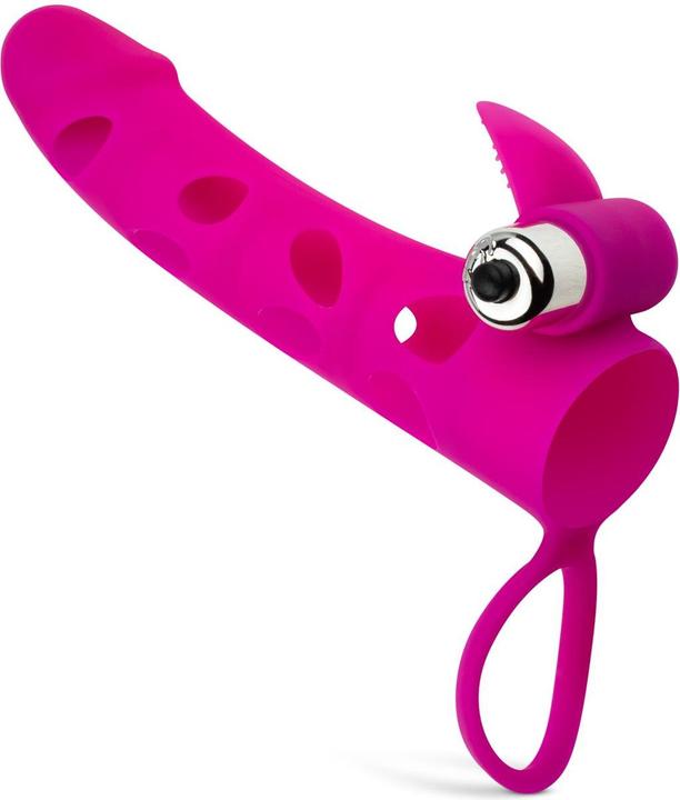 Image du produit Easytoys Gaine de pénis avec vibromasseur Bullet - Rose