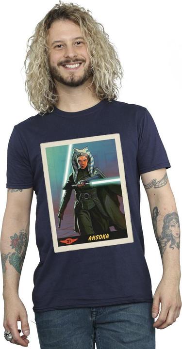 Actual product image Star Wars Mens The Mandalorian Ahsoka T-Shirt (L)