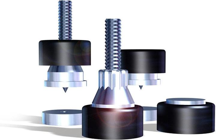 Soundcare SuperSpikes 1/4" Silber - 4er Set