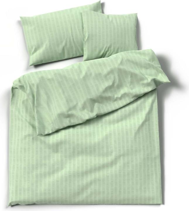 Actual product image Lotus Bettwaren Bed Linen Satin Seersucker uni (Pillowcase, 50 x 70 cm)