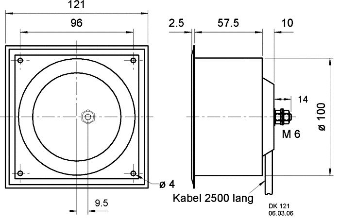 Actual product image Visaton Built in horn speaker, 8 ohm