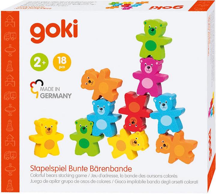 Actual product image Goki Stacking game Colourful bear gang