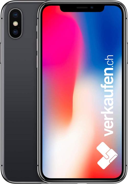 verkaufen.ch iPhone X (256 GB, Space Grey, 5.80", 12 Mpx, Single SIM, B / Sehr gut)