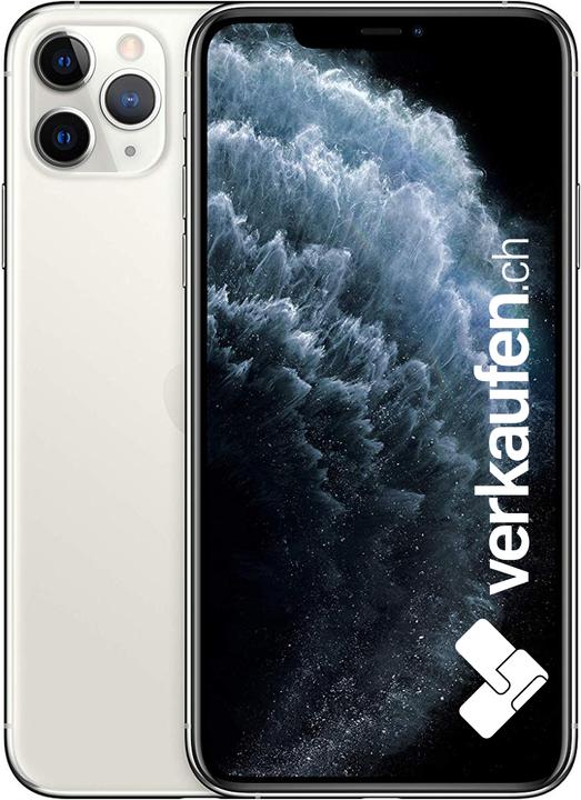 verkaufen.ch iPhone 11 Pro Max (64 GB, Silver, 6.50", 12 Mpx, SIM + eSIM, B / Sehr gut)